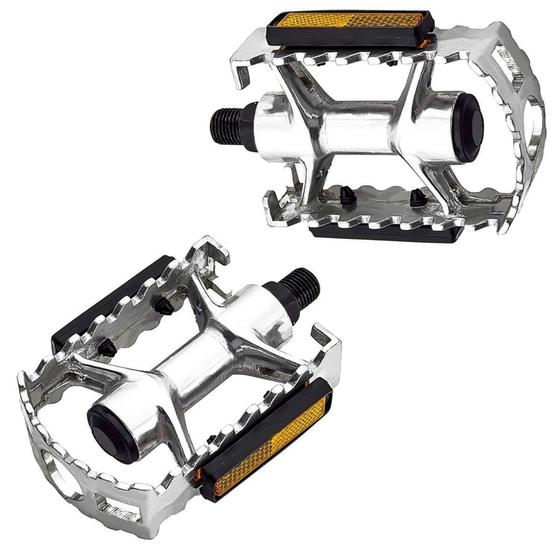 Pedal Aluminio Bike Bicicleta MTB Par Com Refletores - Feimin Menor preço em Pedal Aluminio Bike Bicicleta MTB Par Com Refletores - Feimin