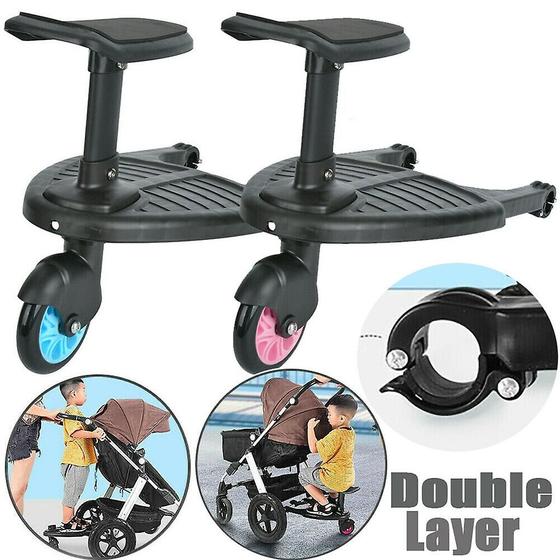 Imagem de Pedal Auxiliar para Carrinho de Criança - Adaptador para Scooter e Trailer