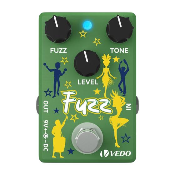 Imagem de Pedal de Efeito de Guitarra Fuzz/Vintage Distortion/Overdrive Com True Bypass Para Guitarra Elétrica Com Acessórios VEDO