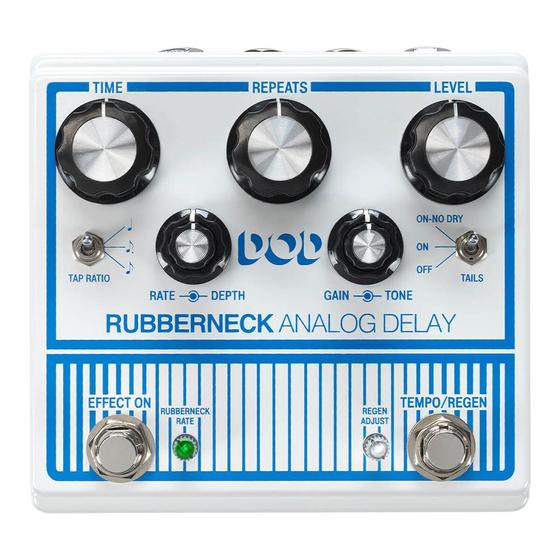 Imagem de Pedal de Efeitos DOD Rubberneck Analog Delay para Guitarra