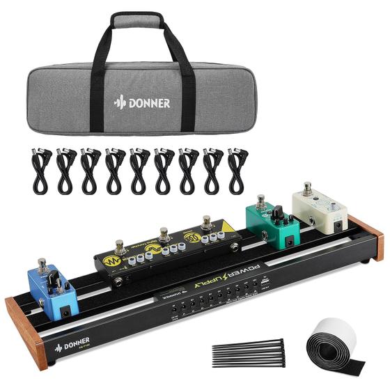 Imagem de Pedal de Guitarra Donner DB-P100 com Fonte de Alimentação de Alumínio