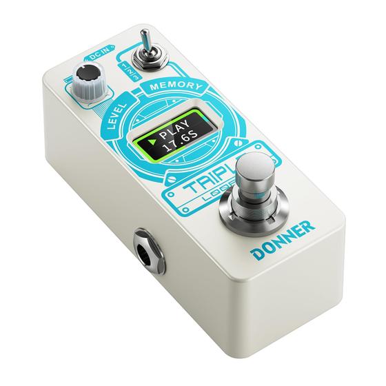 Imagem de Pedal de Guitarra Donner Triple Looper - 90 Minutos de Loop com Tela