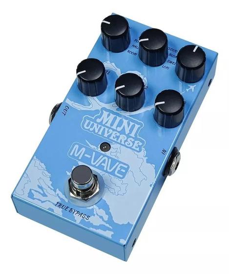 Imagem de Pedal de Guitarra Universal M-Vave Pedal De Efeito Reverb Digital 9 Tipos Room/Shimmer/Lofi/Spring Reveb