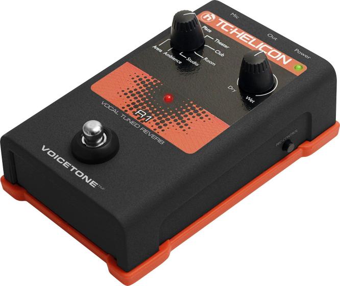 Imagem de Pedal de Reverb Vocal TC-Helicon VOICETONE R1 - Qualidade de Estúdio