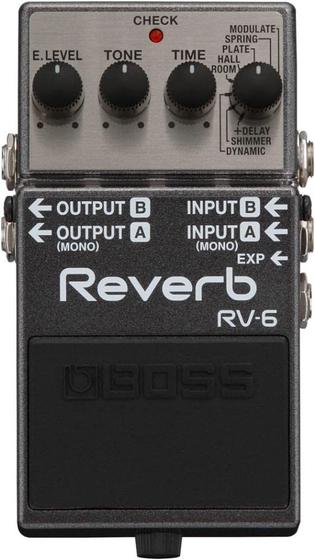 Imagem de Pedal de Reverberação BOSS RV-6 Digital - Mono/Estéreo com Expressão