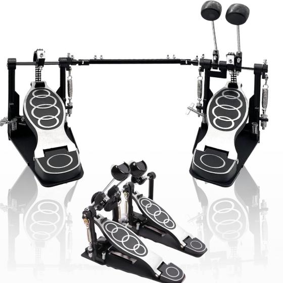 Imagem de Pedal Duplo Top P/ Bumbo Bateria igual Mapex Corrente Dupla