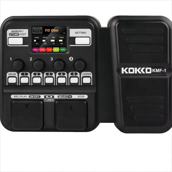 Imagem de Pedal Kokko Processador Multiefeitos De Guitarra DC 9V Afinador