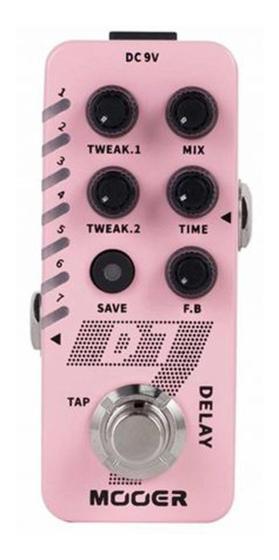 Imagem de Pedal Mooer Guitarra D7 6 Tipos De Delay E Looper Micro D7
