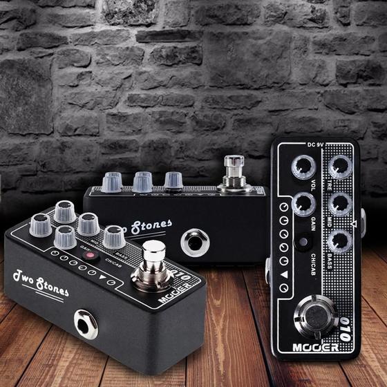 Imagem de Pedal Mooer Pré Amplificador para Guitarra Two Stones M010 Baseado no TwoRock Coral