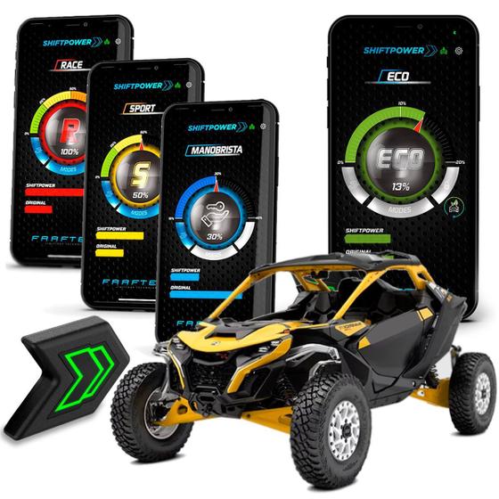 Imagem de Pedal Shiftpower App UTV Can-Am Commander 2014 a 2018 FT-SP70+