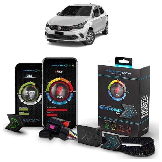 Imagem de Pedal Shiftpower Chip Modulo Acelerador Bluetooth App Argo 2018 A 2023