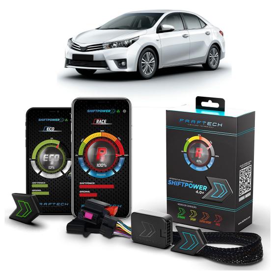 Imagem de Pedal Shiftpower Chip Modulo Acelerador Bluetooth App Corolla 2015 A 2024