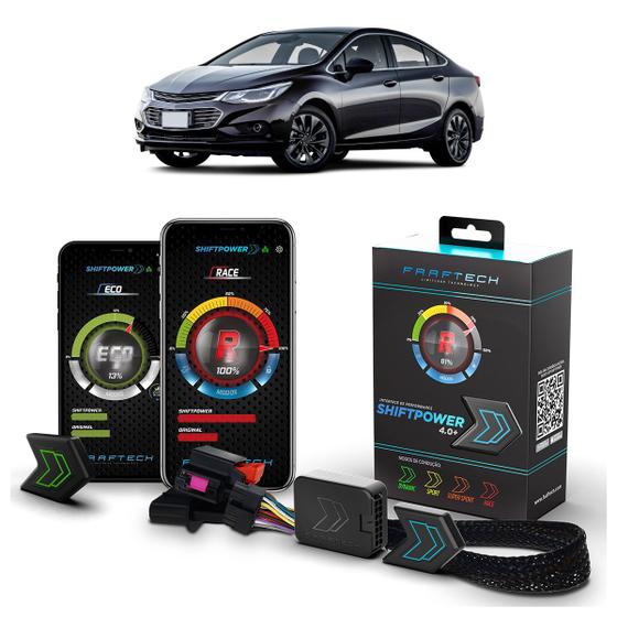 Imagem de Pedal Shiftpower Chip Modulo Acelerador Bluetooth App Cruze 2017 A 2023