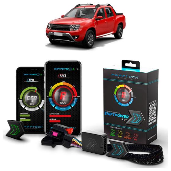 Imagem de Pedal Shiftpower Chip Modulo Acelerador Bluetooth App Duster Oroch 2015 A 2024