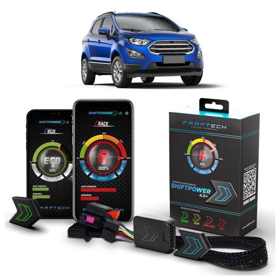 Imagem de Pedal Shiftpower Chip Modulo Acelerador Bluetooth App Ecosport 2018 A 2021