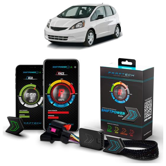 Imagem de Pedal Shiftpower Chip Modulo Acelerador Bluetooth App Fit 2008 A 2014