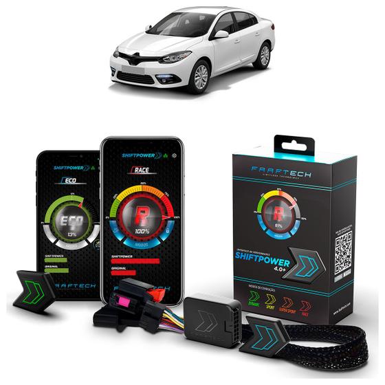 Imagem de Pedal Shiftpower Chip Modulo Acelerador Bluetooth App Fluence 2011 A 2020