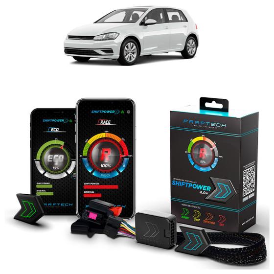 Imagem de Pedal Shiftpower Chip Modulo Acelerador Bluetooth App Golf 2014 A 2020