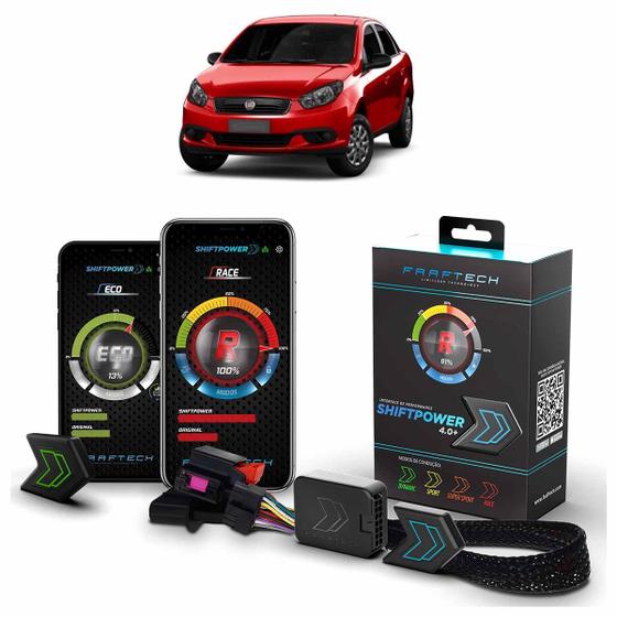 Imagem de Pedal Shiftpower Chip Modulo Acelerador Bluetooth App Grand Siena 2013 A 2021