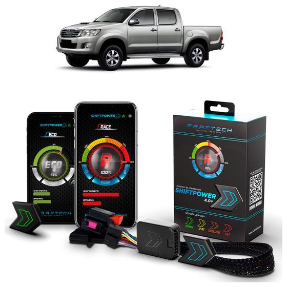 Imagem de Pedal Shiftpower Chip Modulo Acelerador Bluetooth App Hilux Sw4 2005 A 2015