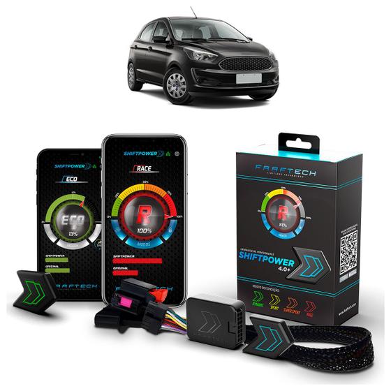 Imagem de Pedal Shiftpower Chip Modulo Acelerador Bluetooth App Ka 2013 A 2021