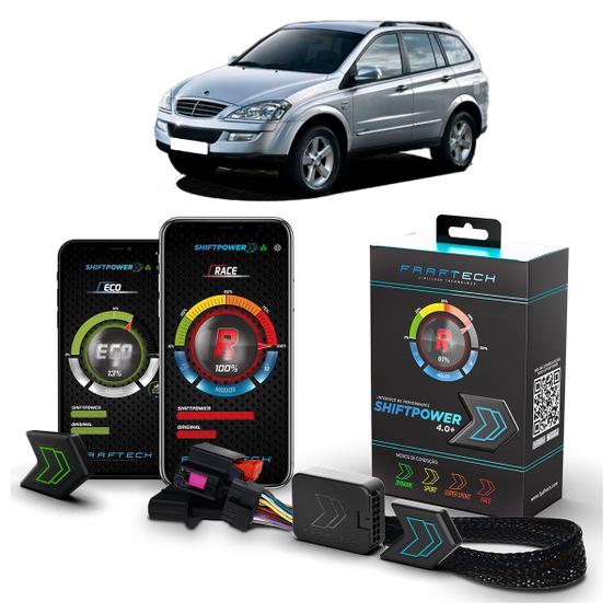 Imagem de Pedal Shiftpower Chip Modulo Acelerador Bluetooth App Kyron 2008 A 2012