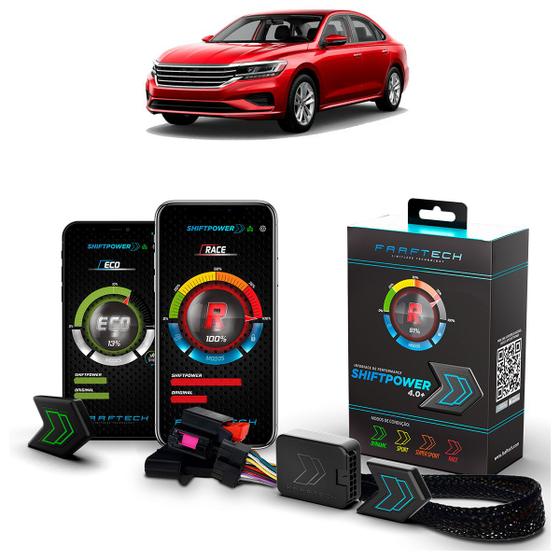 Imagem de Pedal Shiftpower Chip Modulo Acelerador Bluetooth App Passat 2005 A 2021