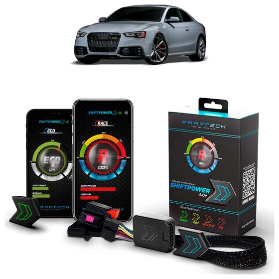 Imagem de Pedal Shiftpower Chip Modulo Acelerador Bluetooth App RS 5 2007 A 2016