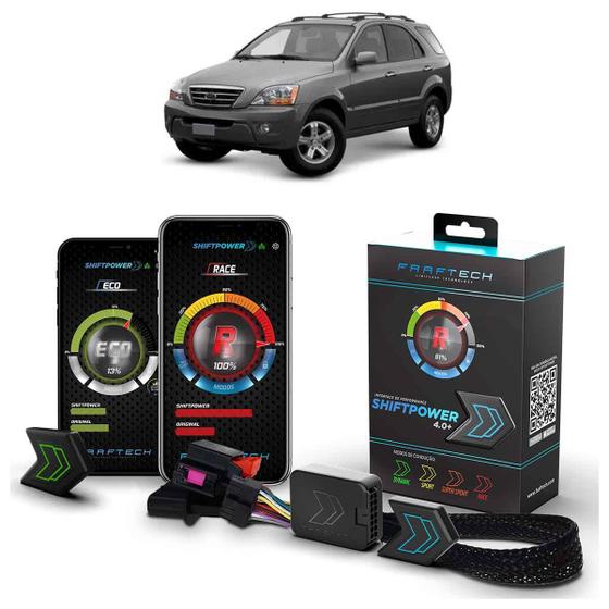 Imagem de Pedal Shiftpower Chip Modulo Acelerador Bluetooth App Sorento 2004 A 2009