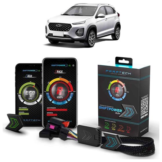 Imagem de Pedal Shiftpower Chip Modulo Acelerador Bluetooth App Tiggo 3x 2022