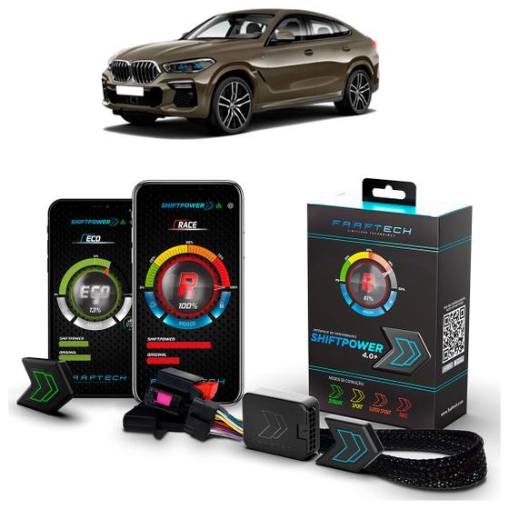 Imagem de Pedal Shiftpower Chip Modulo Acelerador Bluetooth App X6 2008 A 2022