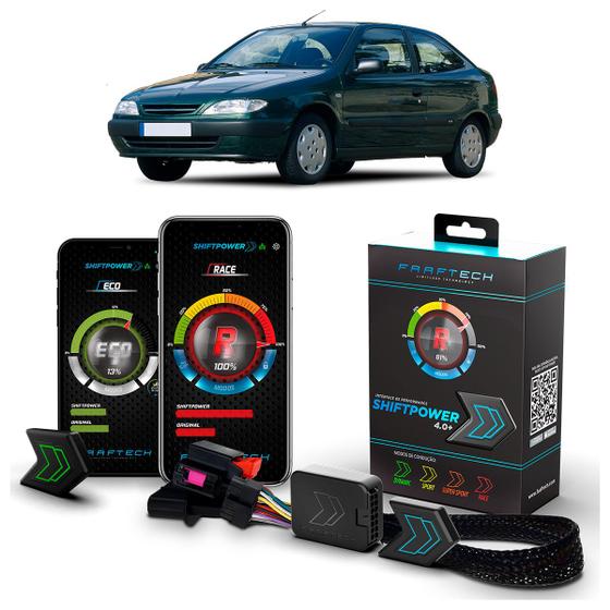 Imagem de Pedal Shiftpower Chip Modulo Acelerador Bluetooth App Xsara 2001 A 2009