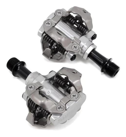 Imagem de Pedal Shimano Pd-M540 Prata Com Taquinhos Sm-Sh51 Mtb