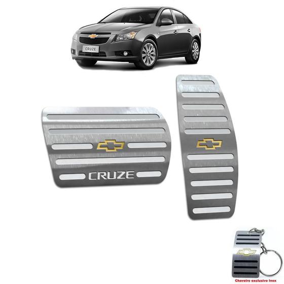 Pedaleira automatico chevrolet cruze 2012 até 2016 aço inox Menor preço em Pedaleira automatico chevrolet cruze 2012 até 2016 aço inox