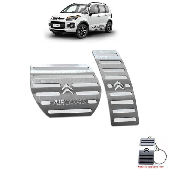 Imagem de Pedaleira automático citroen aircross 2011 até 2016 aço inox