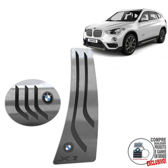 Imagem de Pedaleira Automático Em Inox Bmw X1 2016 A 2020 Preto