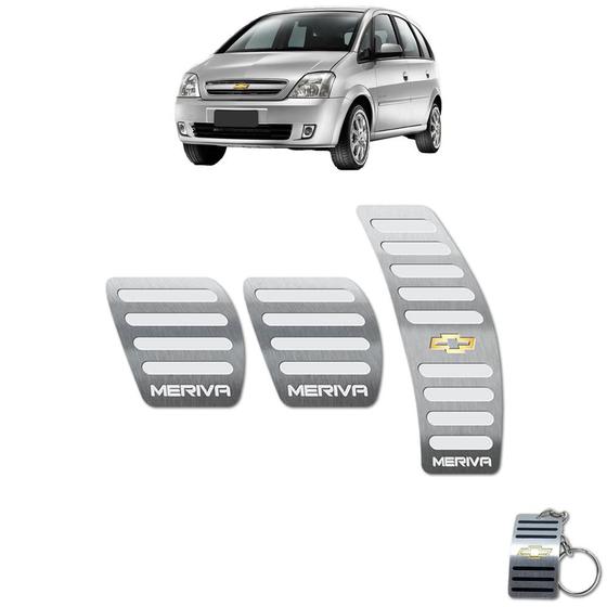 Pedaleira chevrolet meriva manual todos os modelos aço inox Menor preço em Pedaleira chevrolet meriva manual todos os modelos aço inox