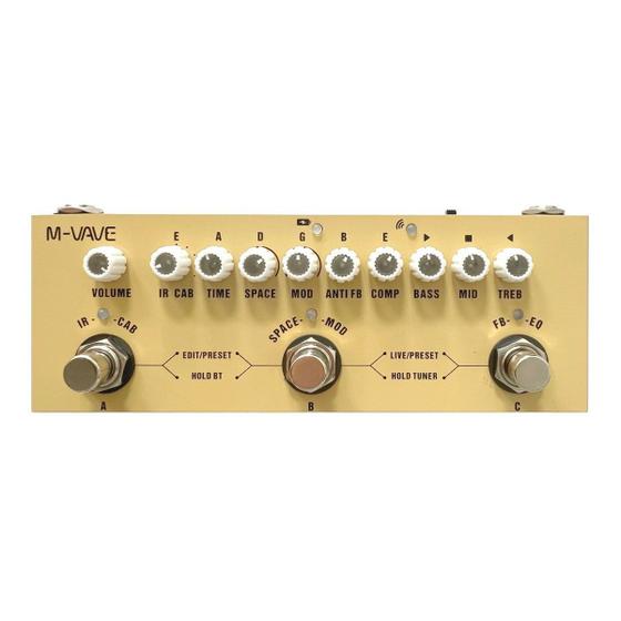 Pedaleira De Efeito Para Violão Pedal M-vave Cube-baby Ac Creme Acústica Processador Multi Efeitos é boa?