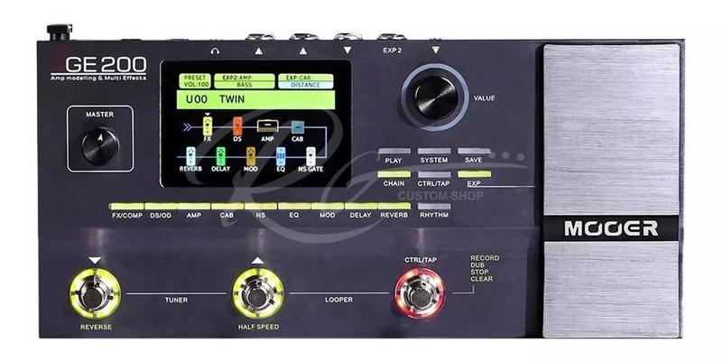 Imagem de Pedaleira de efeitos mooer p/ guitarra ge200 1 ano garantia