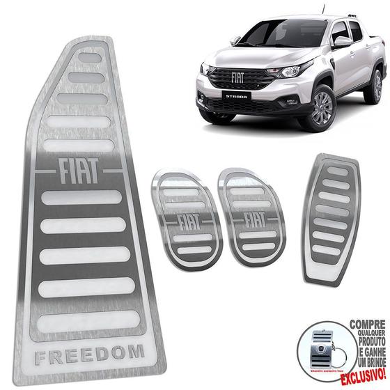 Imagem de Pedaleira Manual E Descanso Fiat Strada Freedom Prata