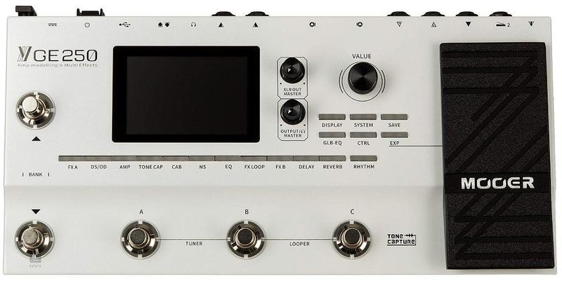 Imagem de Pedaleira Multi-Efeitos para Guitarra Modulação Amp Ge250 Mooer