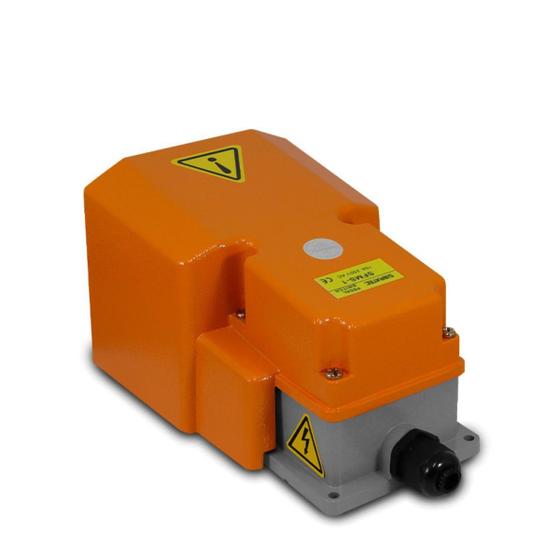 Imagem de Pedaleira SFMS1 Corpo Metálico Capa Protetora Superior e Lateral 1 Contato Reversível Sibratec