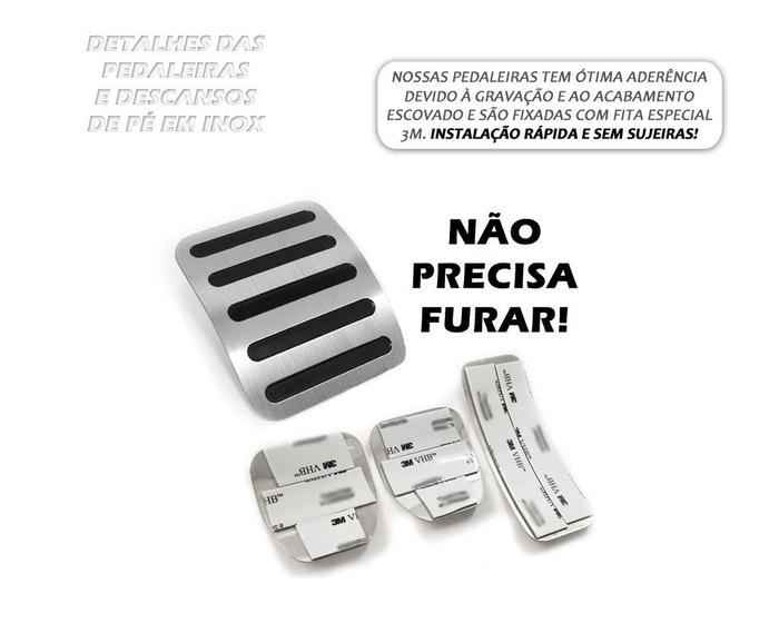 Imagem de Pedaleiras Automático Em Aço Inox Jetta TSI 2011 a 2018