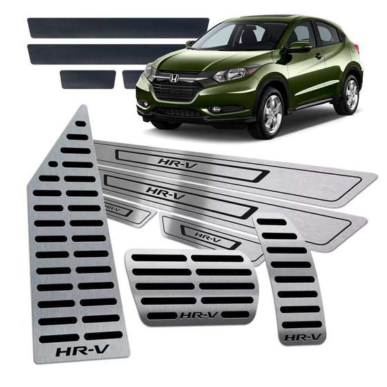 Pedaleiras Descanso Soleiras Honda Hr-v 2016/2018 Aut Preto Menor preço em Pedaleiras Descanso Soleiras Honda Hr-v 2016/2018 Aut Preto