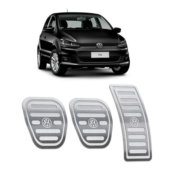Pedaleiras Fox 2015/2019 Em Aço Inox Manual Prata Menor preço em Pedaleiras Fox 2015/2019 Em Aço Inox Manual Prata