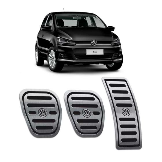 Pedaleiras Fox 2015/2019 Em Aço Inox Manual Preto Menor preço em Pedaleiras Fox 2015/2019 Em Aço Inox Manual Preto