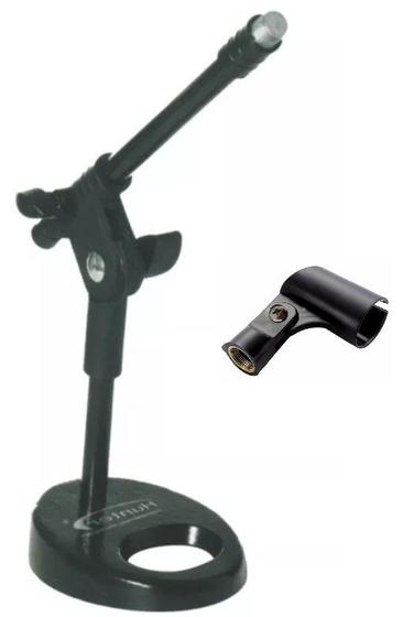 Imagem de Pedestal De Mesa Microfone Torelli Hpm 56 + Cachimbo