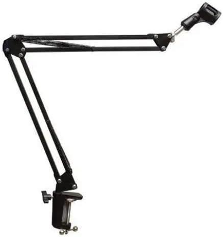 Imagem de Pedestal Suporte Mesa Articulado Para Microfone Studio Rádio Sem Pop Filter