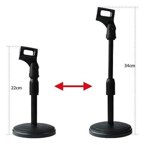 Pedestal Suporte Microfone De Mesa Rádio Tripé Studio Menor preço em Pedestal Suporte Microfone De Mesa Rádio Tripé Studio