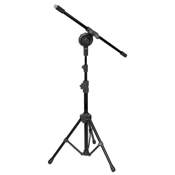 Imagem de Pedestal Suporte Para Microfone Compacto 2 níveis - MPE4BK